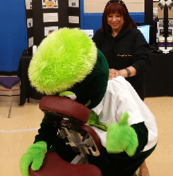 Chair Massage for a Mascot
